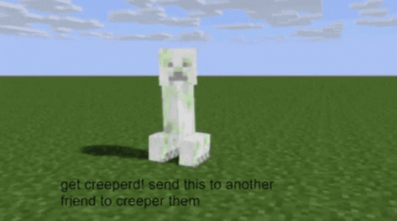Minecraft Creeper explosion