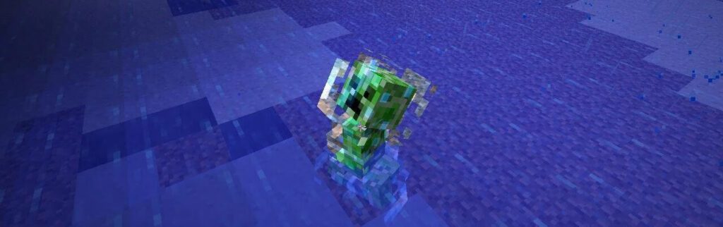 Creepers can't hurt you in water